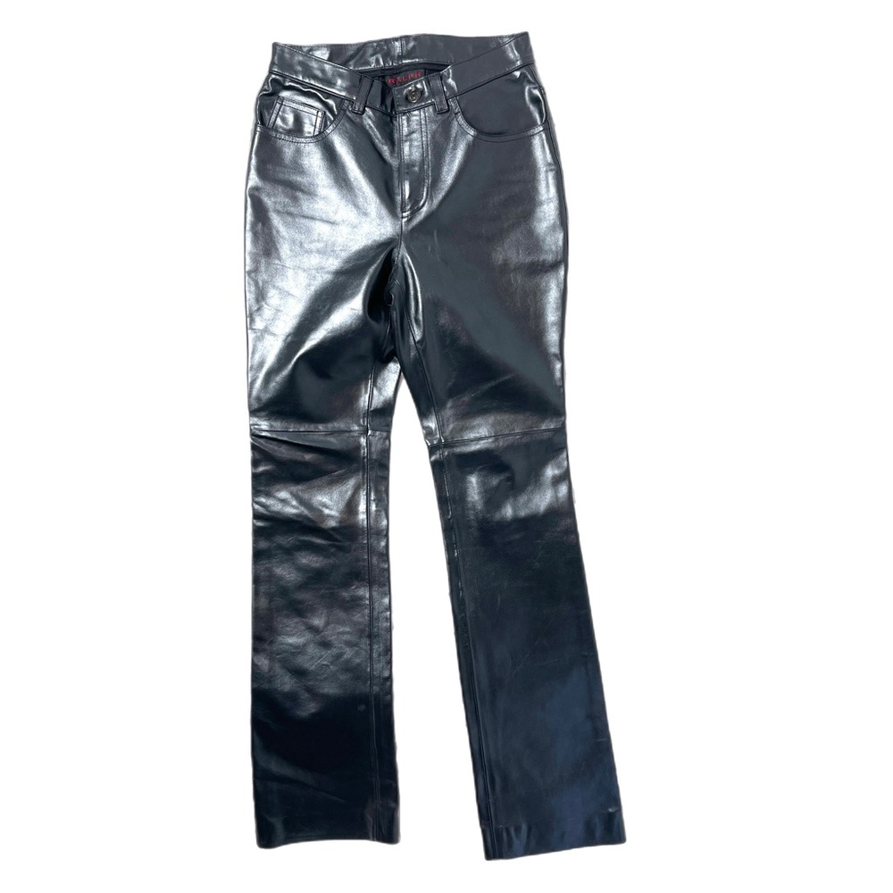 Ralph Lauren Black Genuine Leather Pants